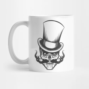 Skull in the cylinder hat Mug